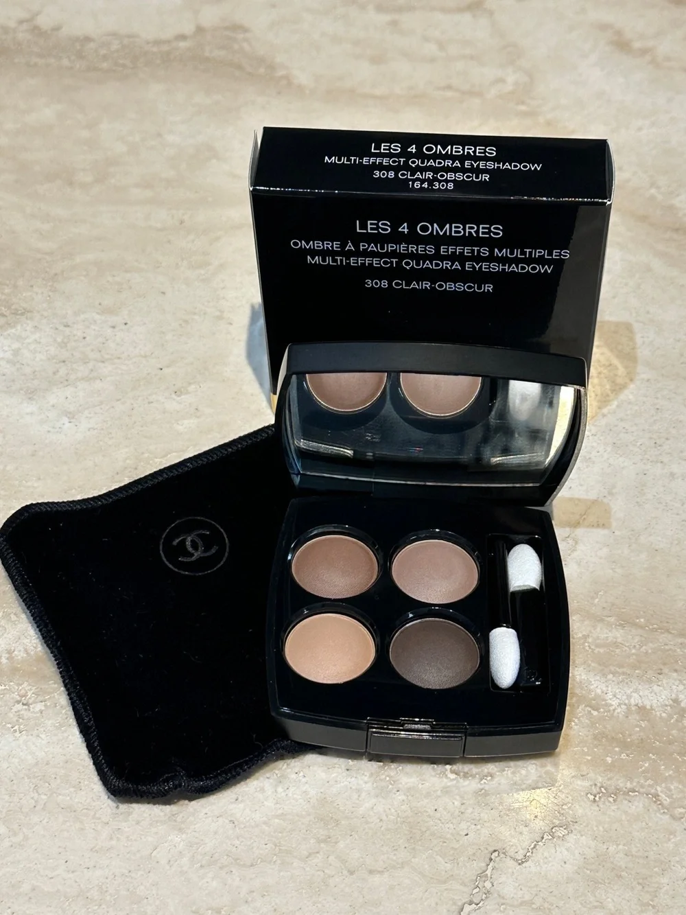 CHANEL LES 4 OMBRES MULTI-EFFECT QUADRA EYESHADOW - 308 CLAIR-OBSCUR